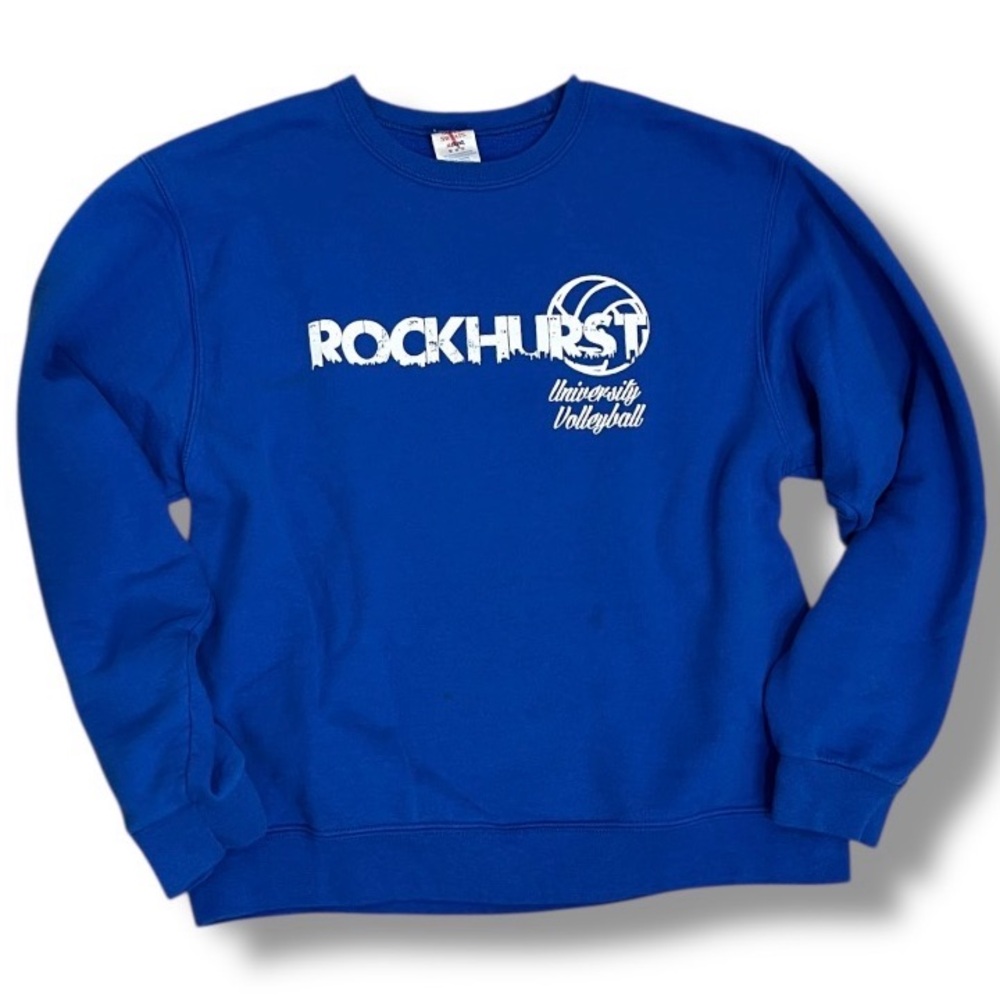 Jerzees Vintage Volleyball Sweatshirt Women's Size Medium Rockhurst University